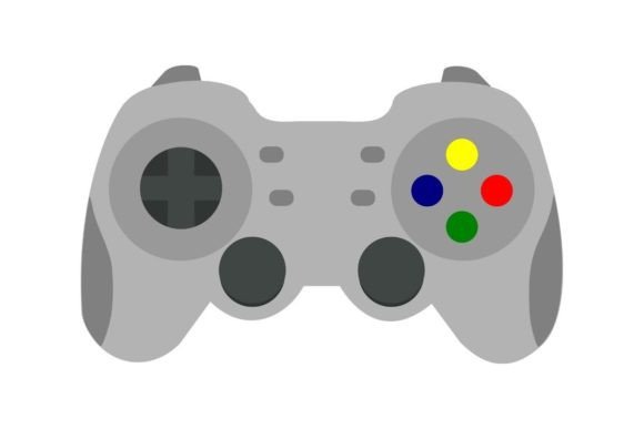 Game Controller, Joystick Icon: A Playful Graphic for Modern Branding and Packaging