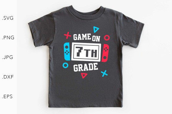 Game on 7th Grade SVG PNG – Playful Graphics for Youthful Branding