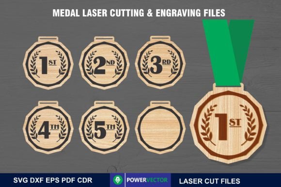Game Winner Medal Shapes SVG for Crafts & Graphics Sellers
