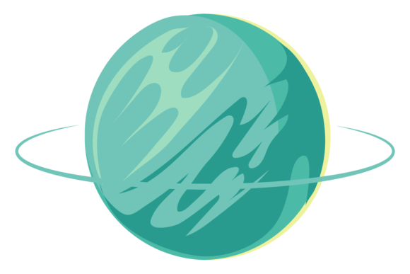 Green Planet Cartoon Icon: A Versatile Graphics Pick for Space-Themed Content