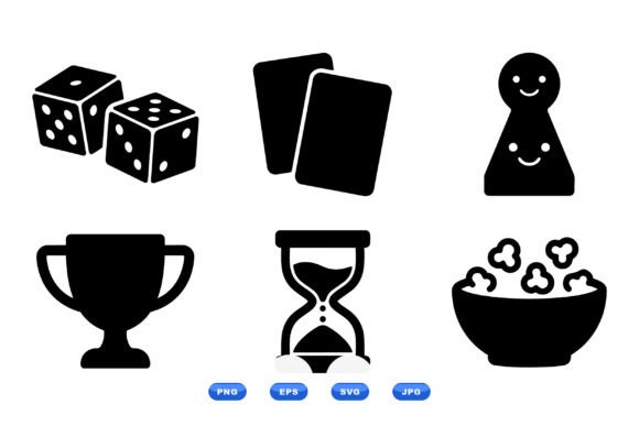 h1Game Night Icons SVG Pack for Crafts & Graphics Sellers/h1