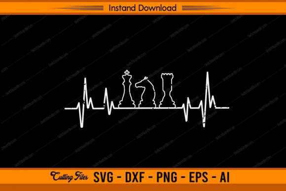 Heartbeat Chess Game: A Crafty Graphic Design Asset for Content Publishers
