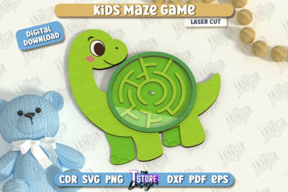 Kids Maze Game Laser Cut, Animal Puzzle β Playful Graphics for Local Craft Brands
