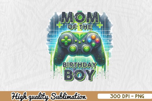 Mom of the Birthday Boy Video Game PNG: A Crafts-Friendly Graphic for Playful Branding