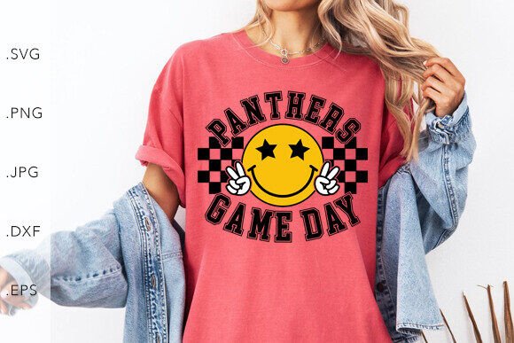 Panthers Game Day SVG DXF JPG PNG EPS Graphics for Local Branding and Packaging Design
