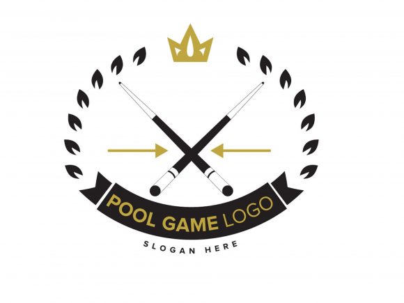 Pool Game Logo Illustration Vector: A Stylish Fit for Leisure & Lifestyle Branding