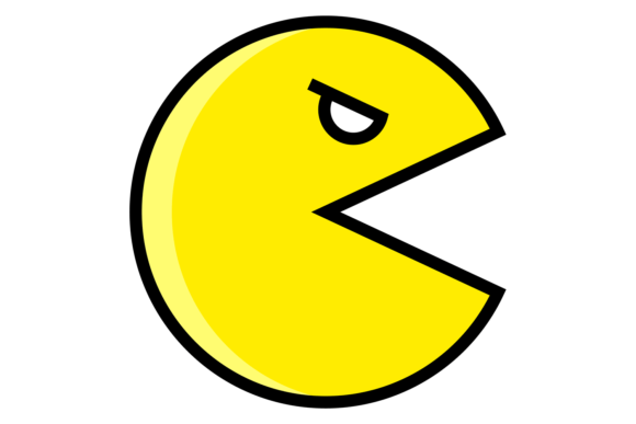 Video Game Logo: Retro Arcade Yellow Cha – Graphics for Crafters & Illustrations for Handmade Fun